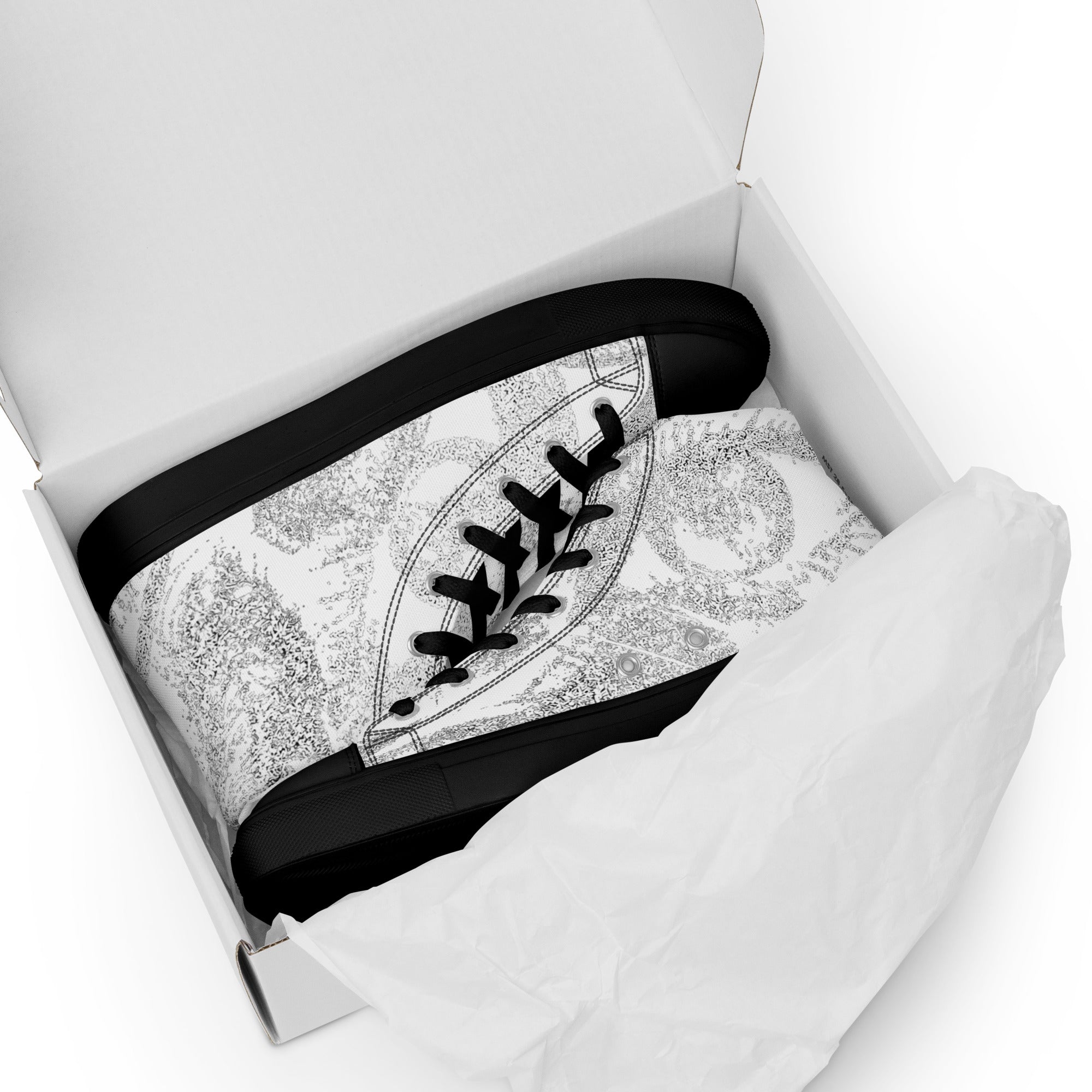 Eyes on You High Tops by Vowmourn, black front view